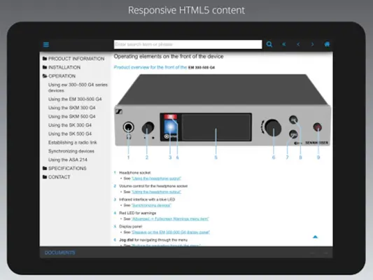 Sennheiser Documentation App android App screenshot 1